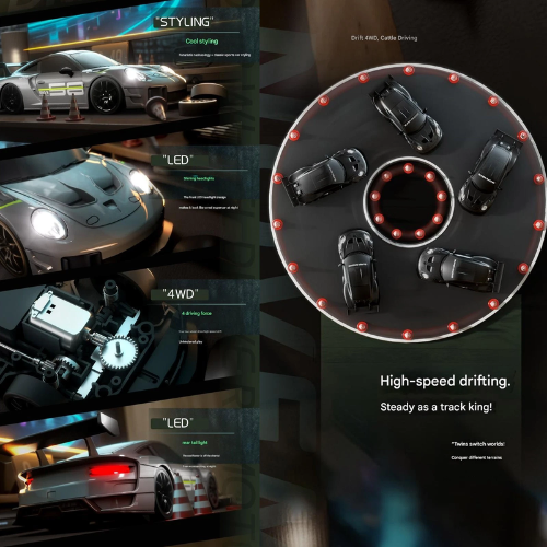 Coche de Carreras RC Drift Con Mando